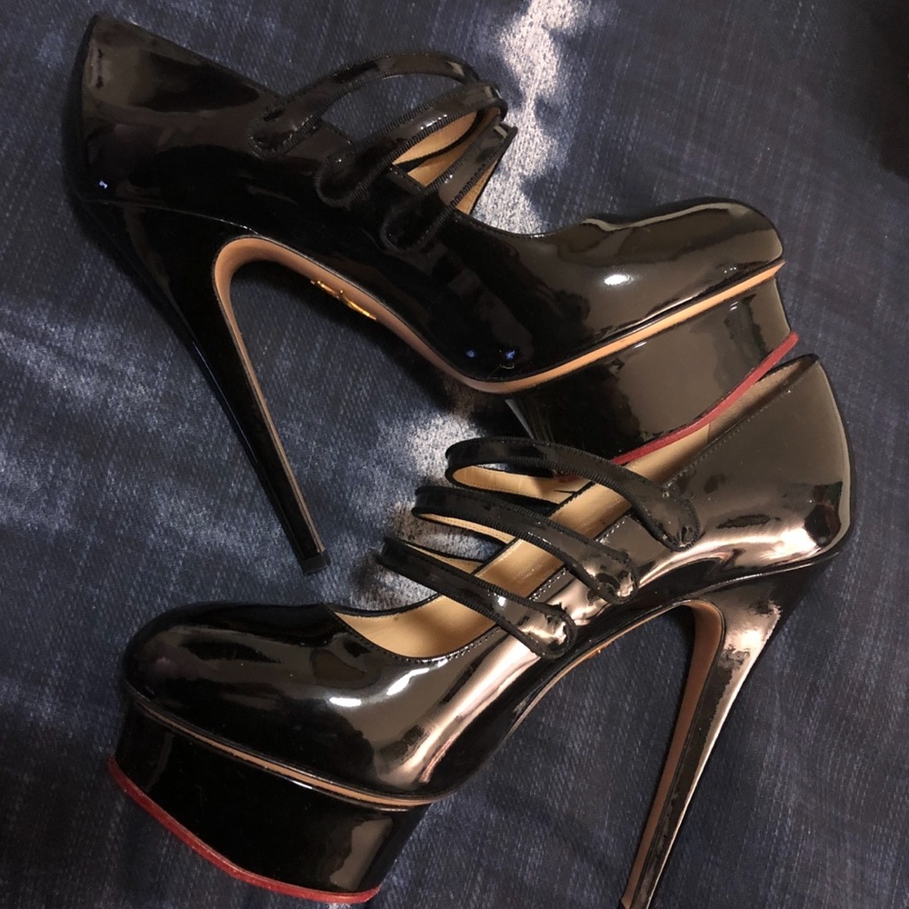 Charlottle Olympia Gretchen Platform Heel Shoe 38.5 w/ Box
